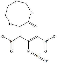 7,9-Dinitro-8-azido-2,3,4,5-tetrahydro-1,6-benzodioxocin Struktur