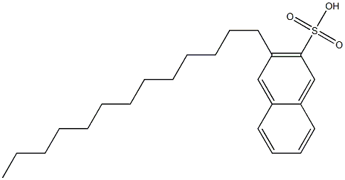 3-Tridecyl-2-naphthalenesulfonic acid Struktur