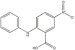 2-Anilino-5-nitrobenzoic acid Struktur