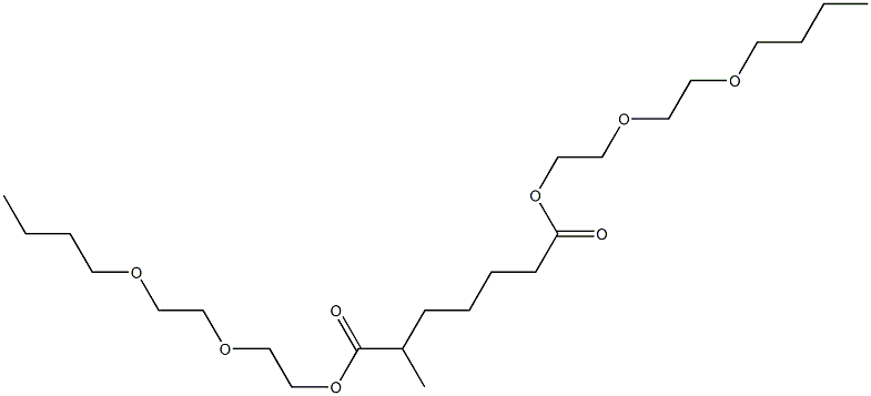 Hexane-1,5-dicarboxylic acid bis[2-(2-butoxyethoxy)ethyl] ester Struktur