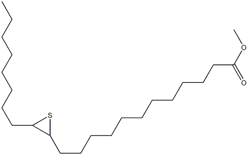 13,14-Epithiodocosanoic acid methyl ester Struktur