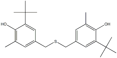 4,4'-Thiobis(methylene)bis(2-tert-butyl-6-methylphenol) Struktur