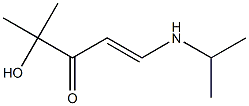 1-Isopropylamino-4-hydroxy-4-methyl-1-penten-3-one Struktur