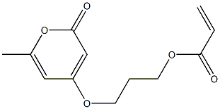 Acrylic acid [3-[(6-methyl-2-oxo-2H-pyran-4-yl)oxy]propyl] ester Struktur