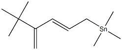 [(2E)-4-tert-Butyl-2,4-pentadienyl]trimethylstannane Struktur