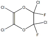 2,3-Difluoro-2,3,5,6-tetrachloro-2,3-dihydro-1,4-dioxin Struktur