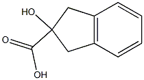 2-Hydroxy-2-indanecarboxylic acid Struktur