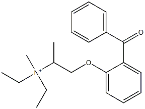 [2-(2-Benzoylphenoxy)-1-methylethyl]diethylmethanaminium Struktur