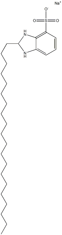 2,3-Dihydro-2-icosyl-1H-benzimidazole-4-sulfonic acid sodium salt Struktur