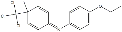 1-(4-Ethoxyphenyl)imino-4-methyl-4-trichloromethyl-2,5-cyclohexadiene Struktur