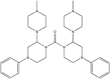 (4-Methyl-1-piperazinyl)(4-phenyl-1-piperazinyl) ketone Struktur