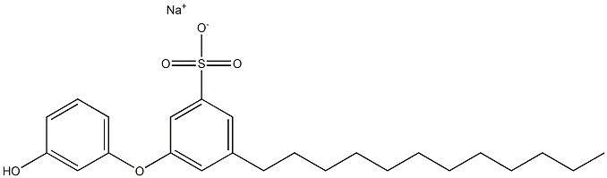 3'-Hydroxy-5-dodecyl[oxybisbenzene]-3-sulfonic acid sodium salt Struktur