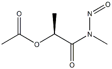 [2S,(-)]-2-(Acetyloxy)-N-methyl-N-nitrosopropionamide Struktur