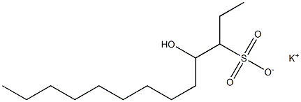 4-Hydroxytridecane-3-sulfonic acid potassium salt Struktur