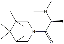 3-(N,N-Dimethylalanyl)-1,8,8-trimethyl-3-azabicyclo[3.2.1]octane Struktur