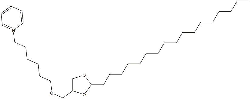 1-[6-(2-Heptadecyl-1,3-dioxolan-4-ylmethoxy)hexyl]pyridinium Struktur