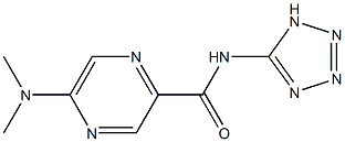 5-Dimethylamino-N-(1H-tetrazol-5-yl)pyrazine-2-carboxamide Struktur