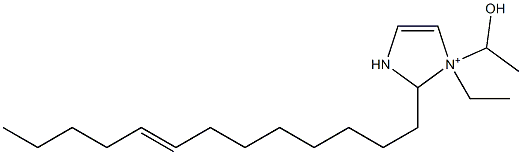 1-Ethyl-1-(1-hydroxyethyl)-2-(8-tridecenyl)-4-imidazoline-1-ium Struktur