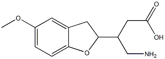 4-Amino-3-[(2,3-dihydro-5-methoxybenzofuran)-2-yl]butyric acid Struktur