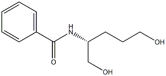 (+)-N-[(R)-4-Hydroxy-1-(hydroxymethyl)butyl]benzamide Struktur