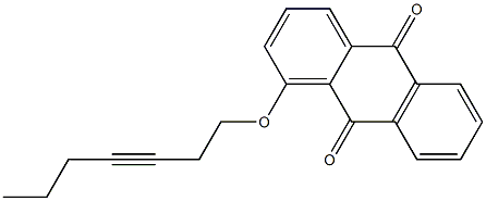 1-(3-Heptynyloxy)anthraquinone Struktur