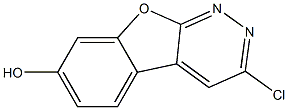 3-Chlorobenzofuro[2,3-c]pyridazin-7-ol Struktur