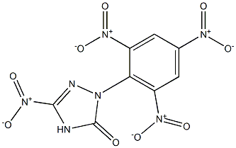 2-(2,4,6-Trinitrophenyl)-5-nitro-3H-1,2,4-triazol-3(4H)-one Struktur