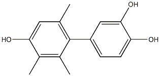 2',3',6'-Trimethyl-1,1'-biphenyl-3,4,4'-triol Struktur