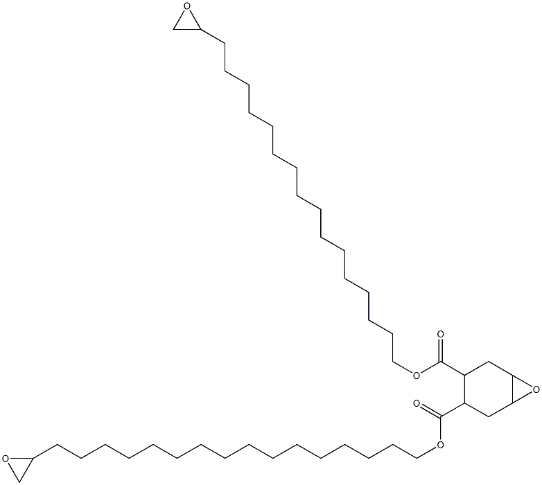 7-Oxabicyclo[4.1.0]heptane-3,4-dicarboxylic acid bis(17,18-epoxyoctadecan-1-yl) ester Struktur