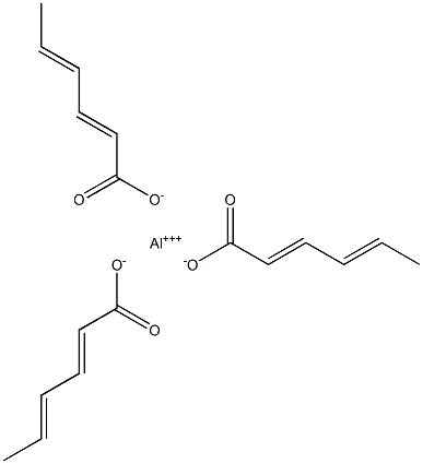 Trisorbic acid aluminum salt Struktur