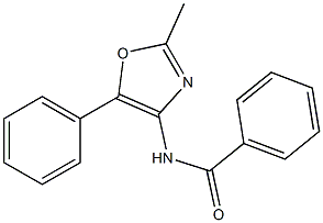 N-(2-Methyl-5-phenyl-4-oxazolyl)benzamide Struktur