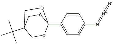 1-[4-tert-Butyl-2,6,7-trioxabicyclo[2.2.2]octan-1-yl]-4-azido-benzene Struktur