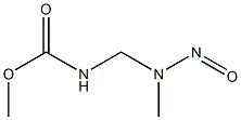 N-[(Methylnitrosoamino)methyl]carbamic acid methyl ester Struktur