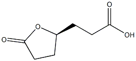 (-)-3-[[(S)-5-Oxotetrahydrofuran]-2-yl]propionic acid Struktur