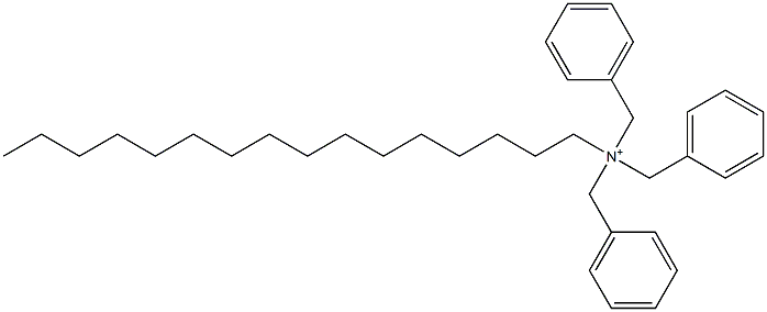 Hexadecyltribenzylaminium Struktur