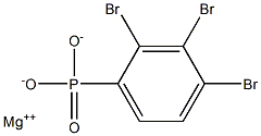 2,3,4-Tribromophenylphosphonic acid magnesium salt Struktur