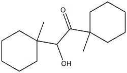 2-Hydroxy-1,2-bis(1-methylcyclohexyl)ethanone Struktur