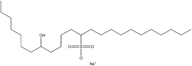 17-Hydroxytetracosane-12-sulfonic acid sodium salt Struktur