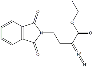 2-Diazo-4-[(1,3-dihydro-1,3-dioxo-2H-isoindol)-2-yl]butyric acid ethyl ester Struktur