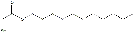 Thioglycollic acid undecyl ester Struktur