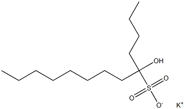 5-Hydroxytridecane-5-sulfonic acid potassium salt Struktur