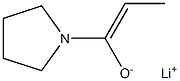 Lithium(Z)-1-(1-pyrrolidinyl)-1-propene-1-olate Struktur