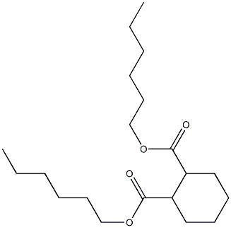 1,2-Cyclohexanedicarboxylic acid dihexyl ester Struktur