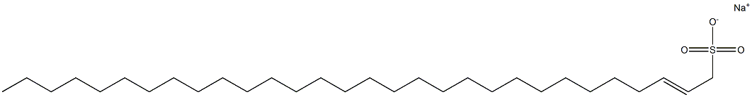 2-Triacontene-1-sulfonic acid sodium salt Struktur