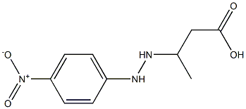 3-[2-(p-Nitrophenyl)hydrazino]butyric acid Struktur