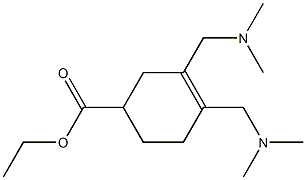 3,4-Bis[(dimethylamino)methyl]-3-cyclohexene-1-carboxylic acid ethyl ester Struktur