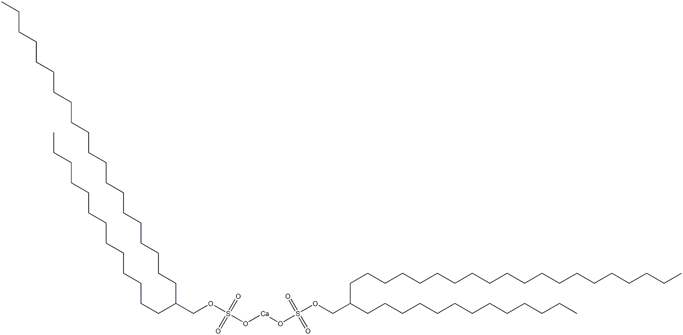 Bis(2-tridecyldocosyloxysulfonyloxy)calcium Struktur