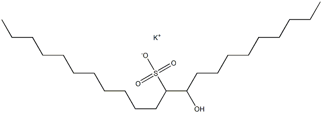 10-Hydroxydocosane-11-sulfonic acid potassium salt Struktur