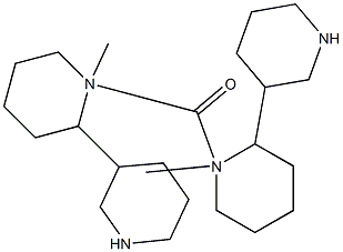 1-Methyl-3-piperidylpiperidino ketone Struktur