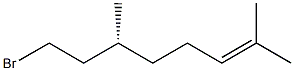 (R)-2,6-Dimethyl-8-bromo-2-octene Struktur